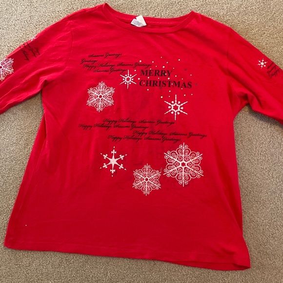 size XL, bust up to 42” inches, holidays and Christmas shirt, USA 🇺🇸 made, new - Picture 10 of 11